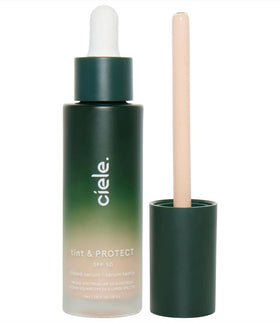 Ciele tint & PROTECT front packaging showing shade 02 Fair and SPF benefit