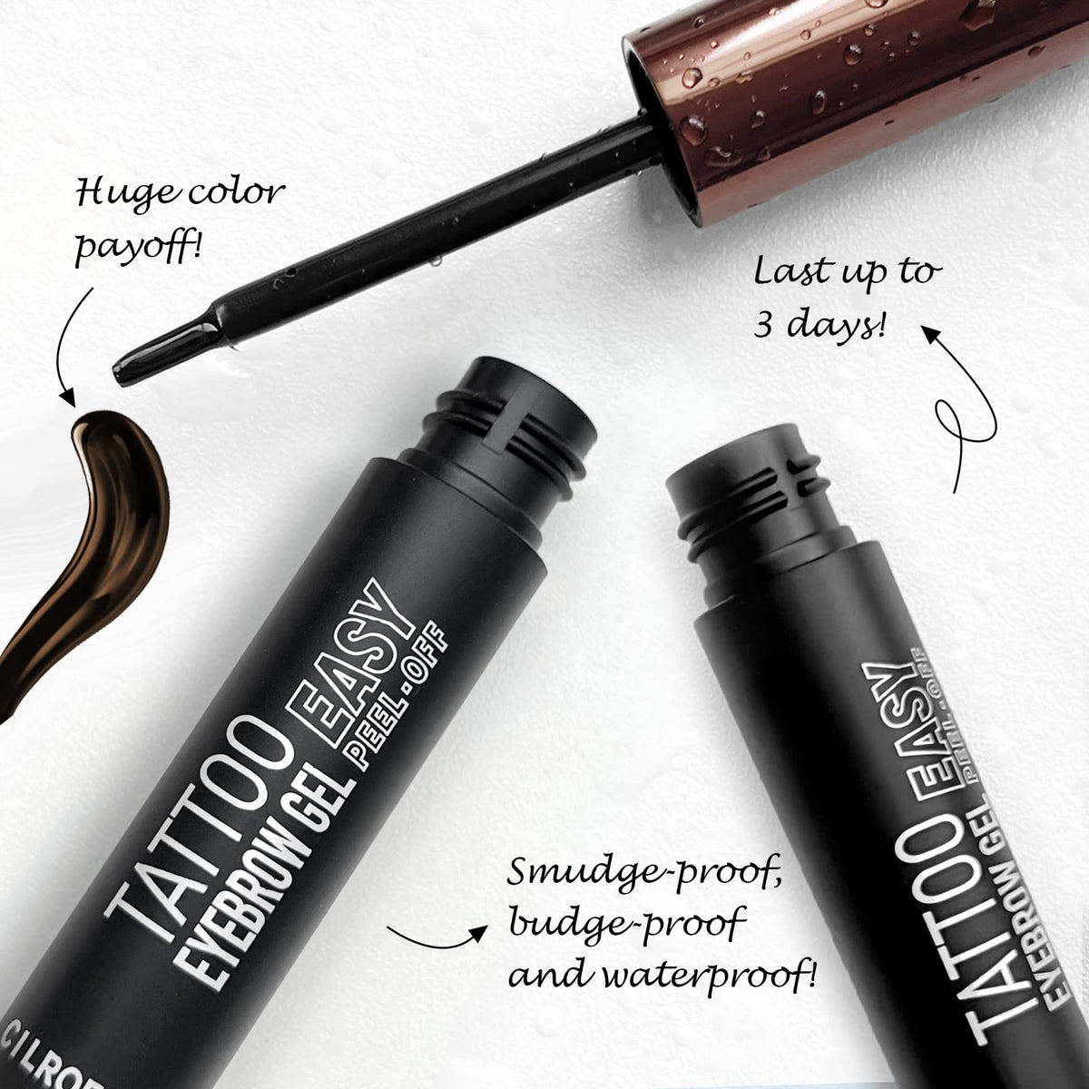 Cilrofelr thin-tipped brush close-up for precise brow strokes