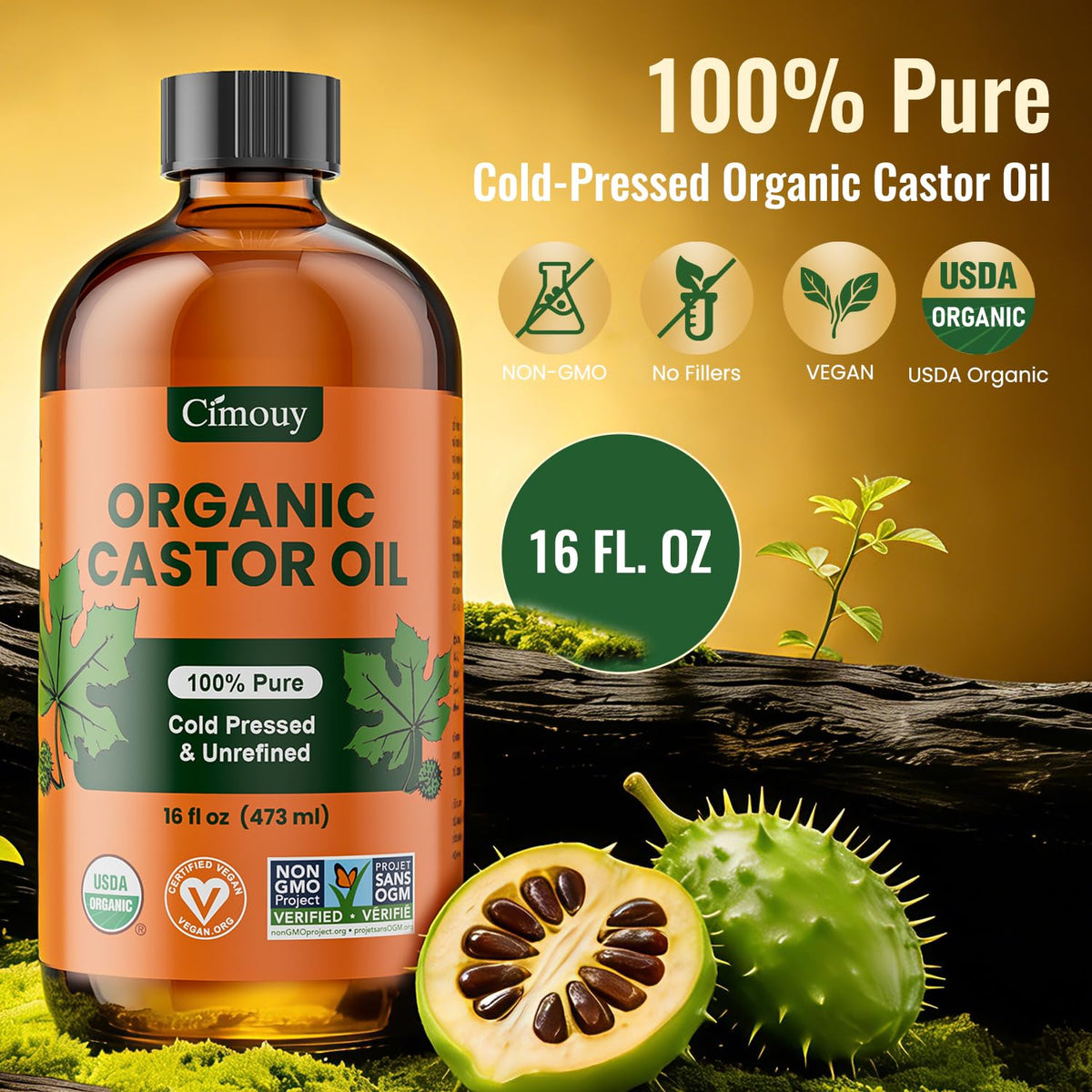 Cimouy oil texture close up highlighting rich viscosity for deep conditioning
