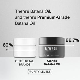 CinNoir Batana oil before and after hair showing improved shine