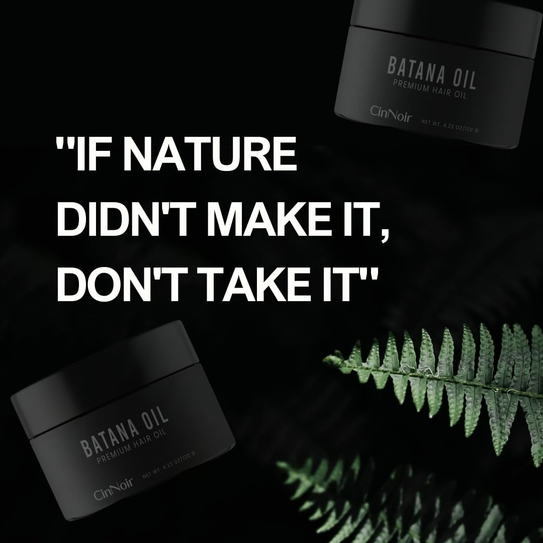CinNoir Batana oil ingredients sourced from Honduras shown with palm