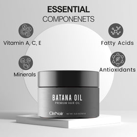 CinNoir Batana oil texture close-up highlighting lightweight absorption