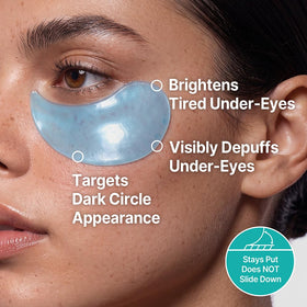 CISL SEOUL patch application under eye demonstrating instant de-puffing