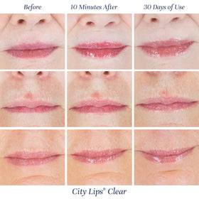 City Beauty City Lips ingredient label close-up highlighting hyaluronic acid and peptides