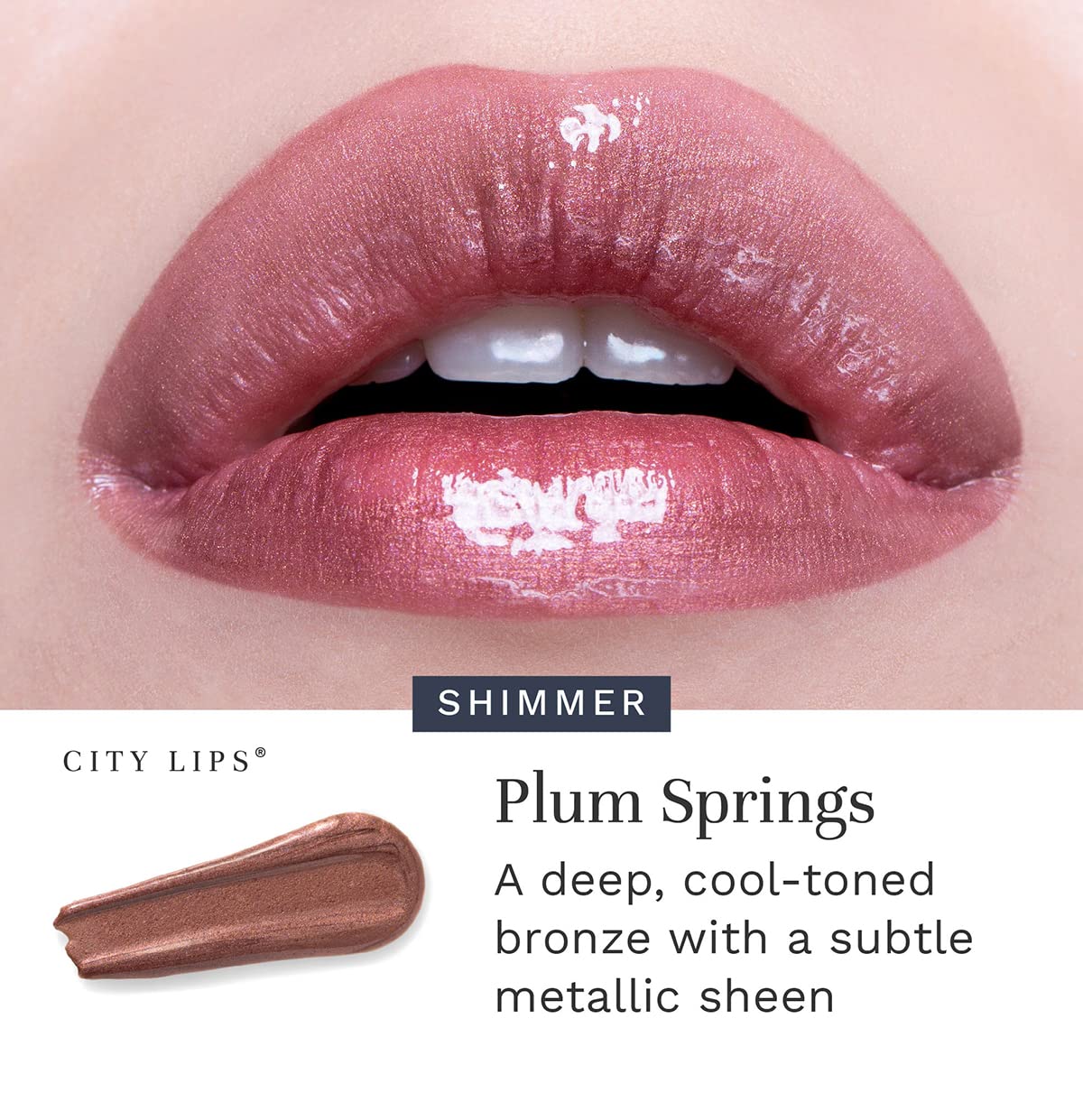 City Beauty City Lips ingredient oils next to gloss highlighting nourishing botanicals