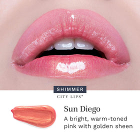 City Beauty City Lips lip before and after showcasing fuller-looking lips