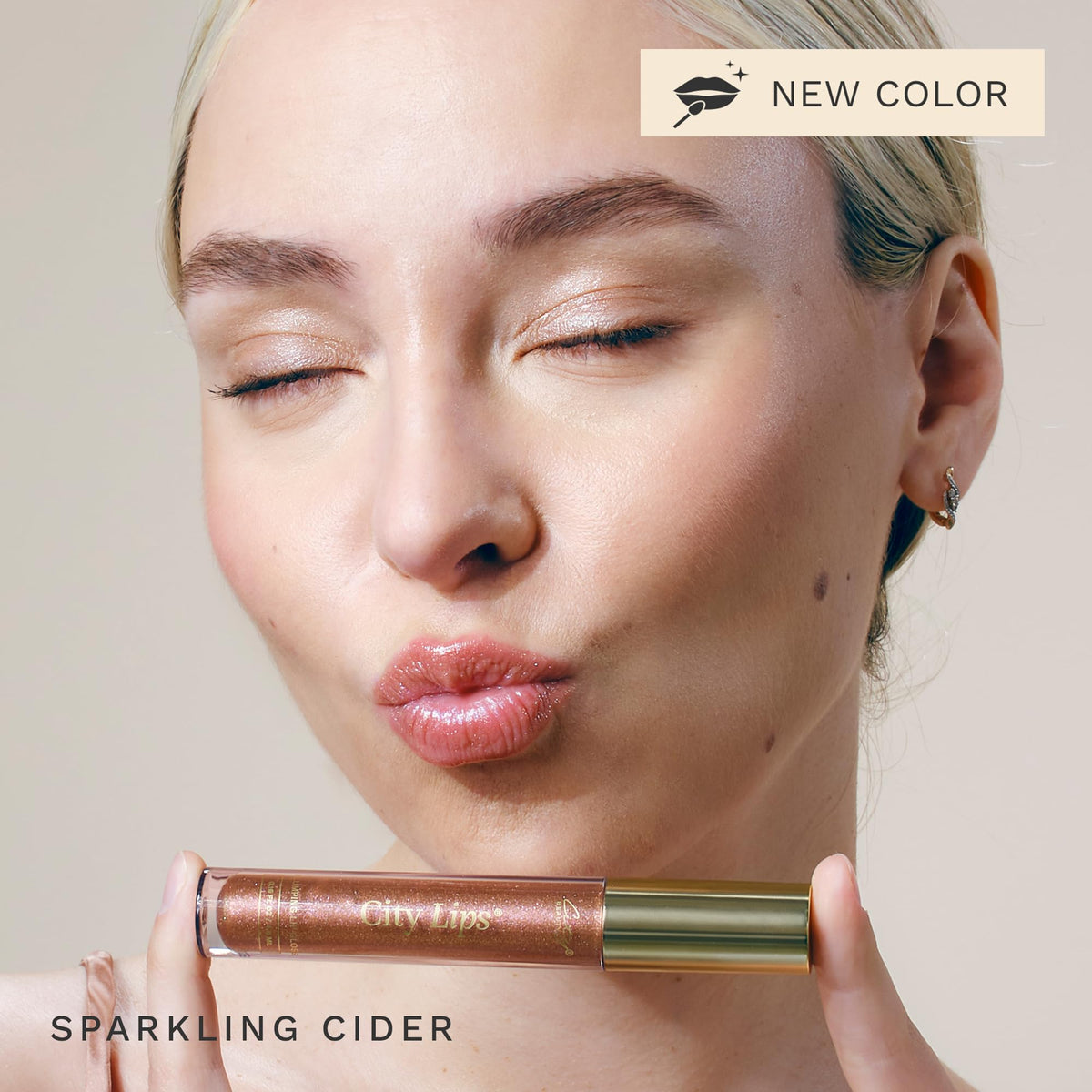 City Beauty open tube and cap detail showing wand and product consistency