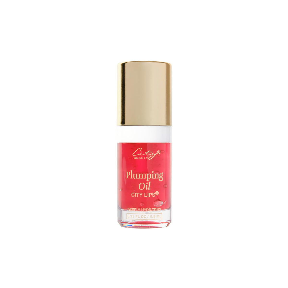City Beauty City Lips front bottle showing Sangria shade and clean design for easy use