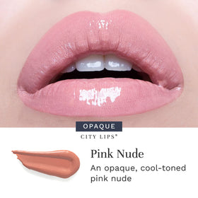 City Beauty City Lips next to everyday items showing compact size for on-the-go touchups