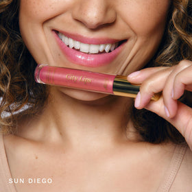 City Beauty City Lips texture close-up revealing glossy, hydrating finish