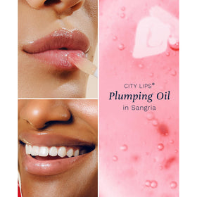 City Beauty City Lips oil texture close-up showing cushiony finish and hydration benefit