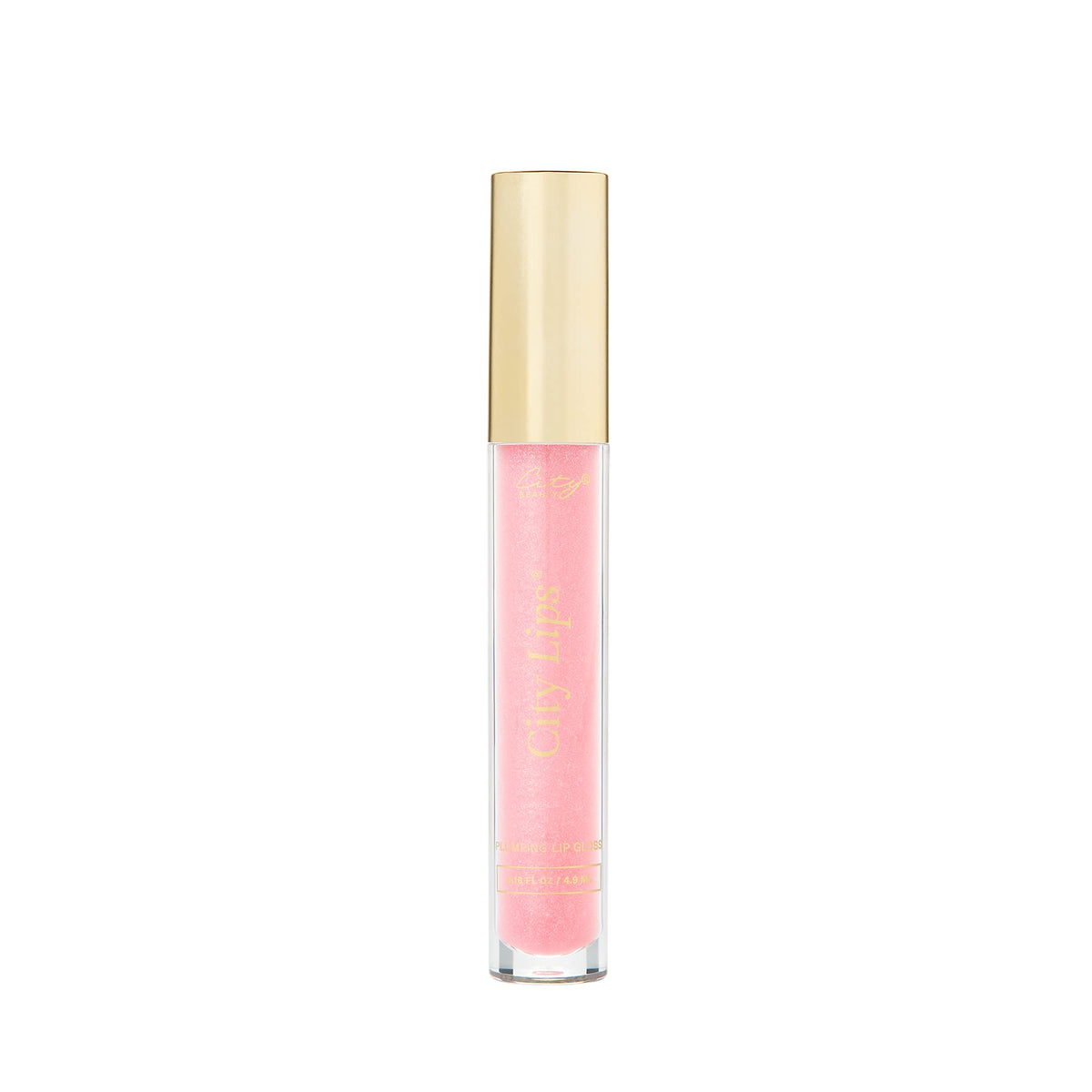 City Beauty front packaging showing Tinsel Town gloss and glossy finish benefit