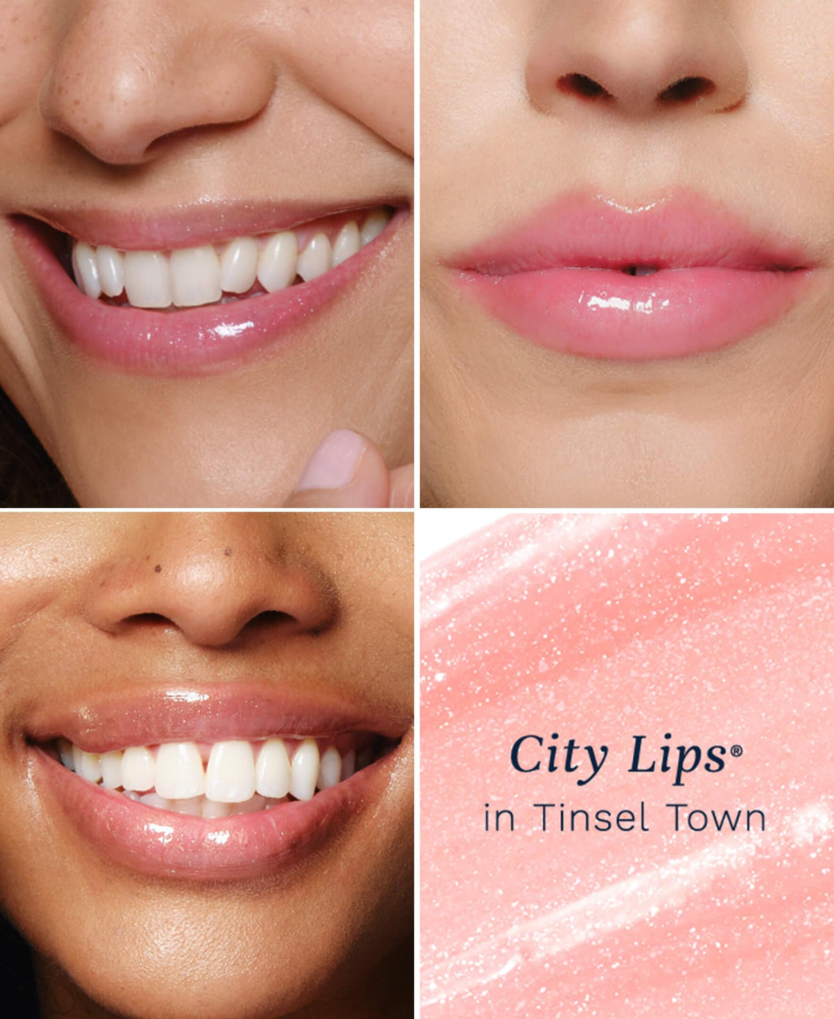 City Beauty texture close-up highlighting hyaluronic spheres and hydrating effect