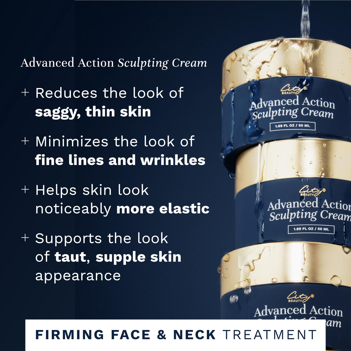 City Beauty cream texture close-up demonstrating rich hydration