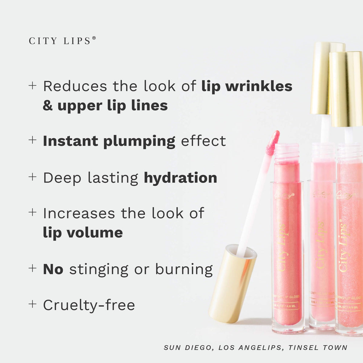 City Beauty size comparison next to common objects to show portability benefit
