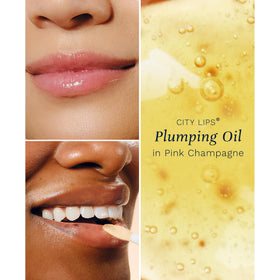 City Beauty City Lips applicator and oil texture close-up highlighting smooth hydration