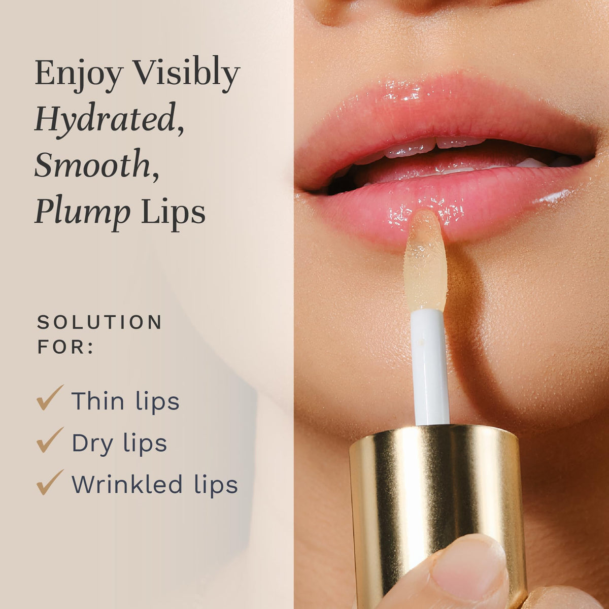 City Beauty City Lips before and after comparison illustrating improved lip texture