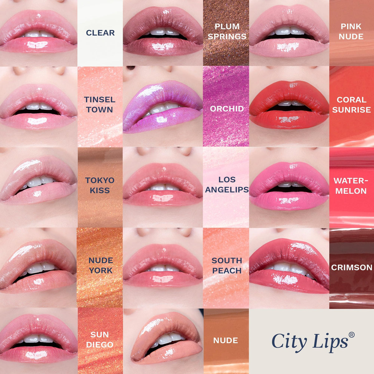 City Beauty City Lips next to a coin for size comparison and travel-ready benefit