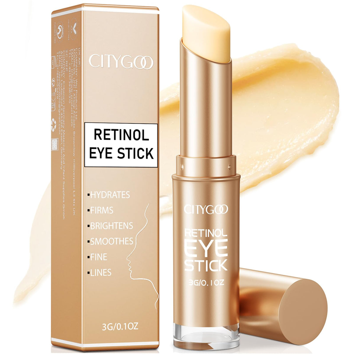 CITYGOO front packaging showing premium gold edition and compact 3g size benefit