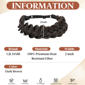 CJL HAIR close-up of braided texture highlights hand-braided realism and natural look
