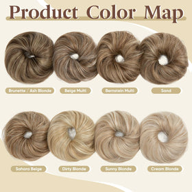 CJL HAIR in use high messy bun adding quick lift and shape