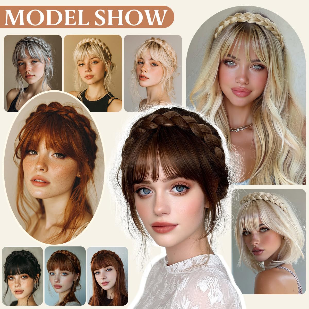 CJL HAIR headband on tabletop near mirror showing ready-to-wear accessory benefit