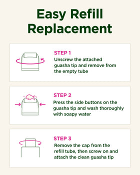 CKD Guaranteed applying cream to neck with gua sha for defined jawline