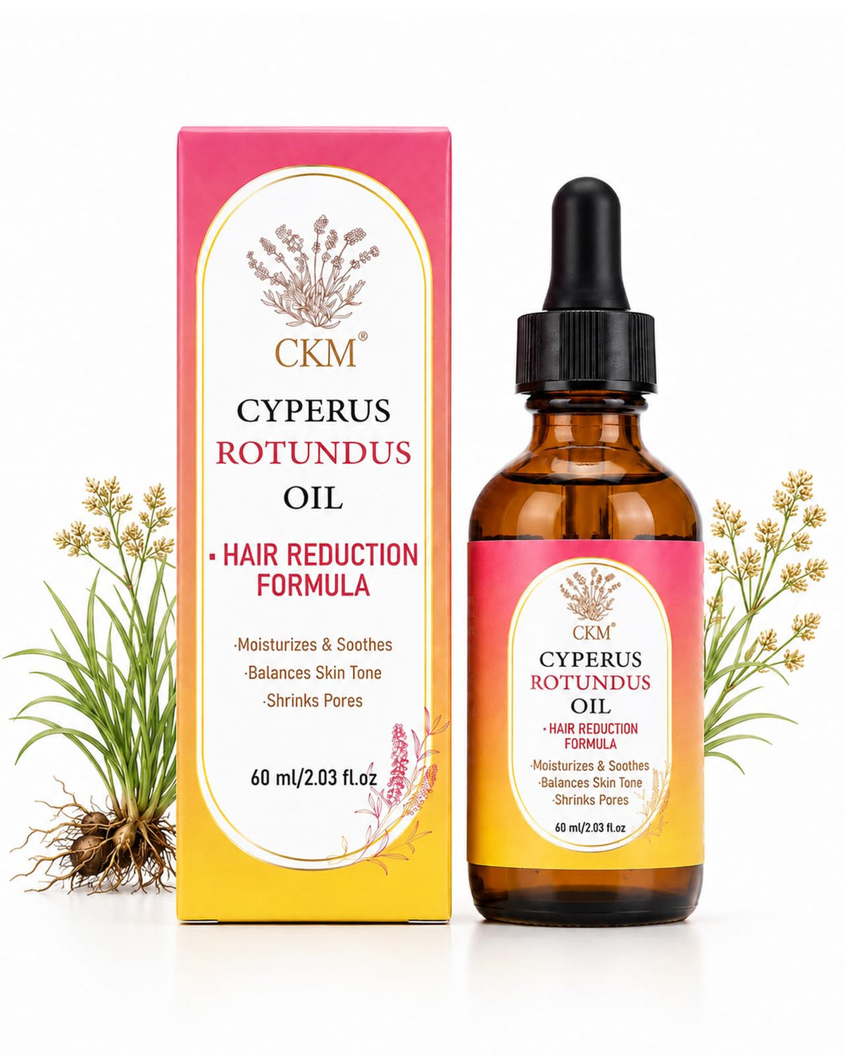 CKM bottle front packaging showing product and gentle aftercare benefits