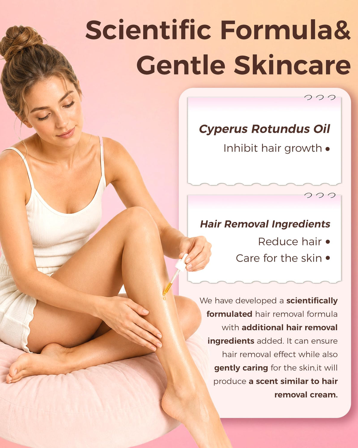 CKWZOQN application on forearm demonstrating soothing benefit after hair removal