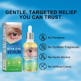 clabay lifestyle shot on bathroom counter indicating daily eyelid care routine