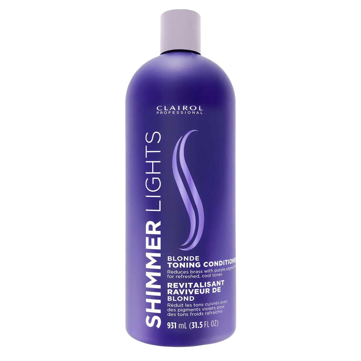Clairol Professional bottle front packaging showing product and benefit