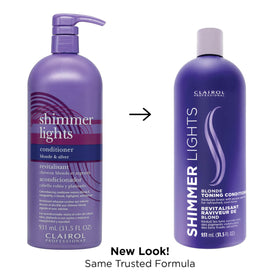 Clairol Professional conditioner texture pouring to show creamy consistency and toning