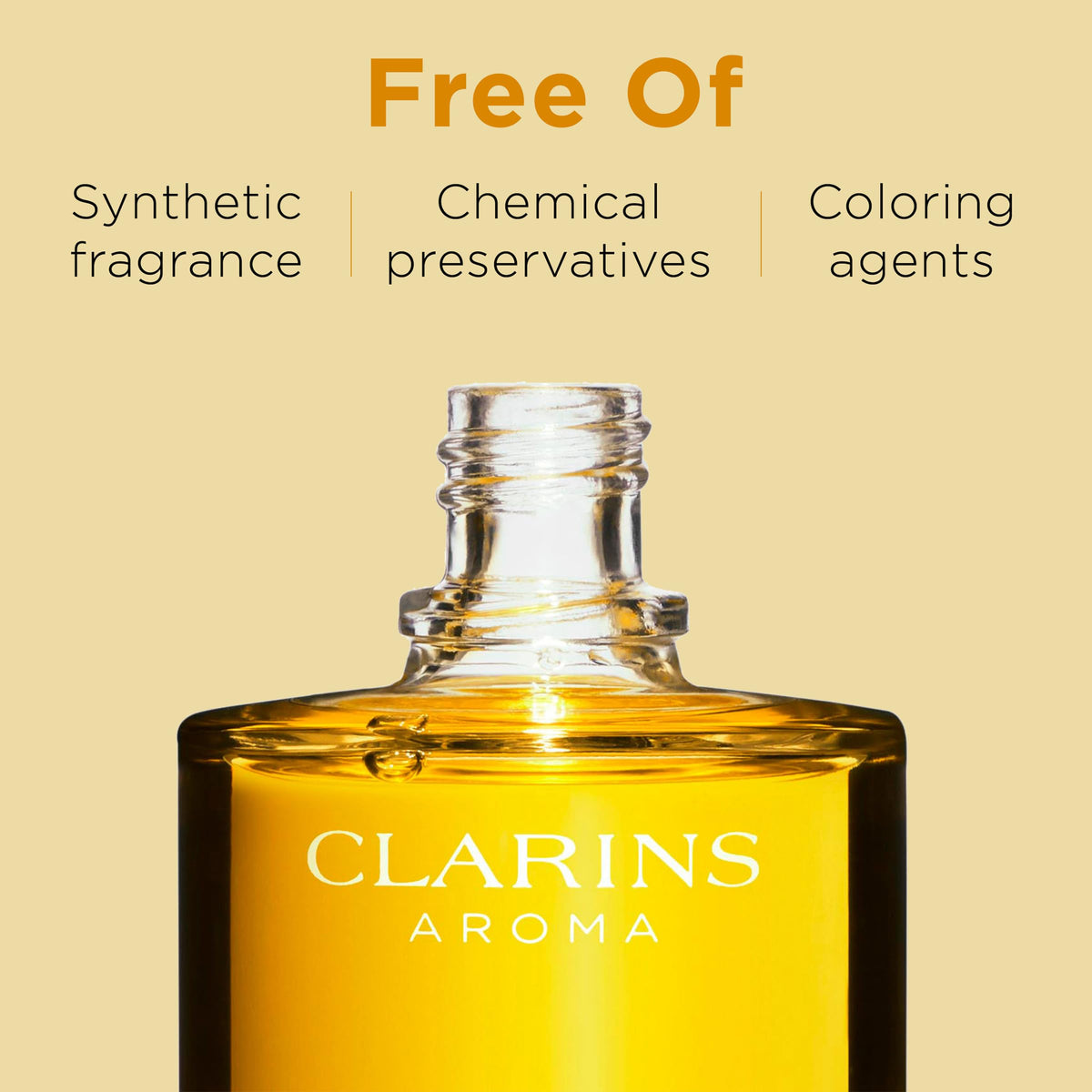 Clarins hazelnut oil ingredient close-up supporting smoothing benefit