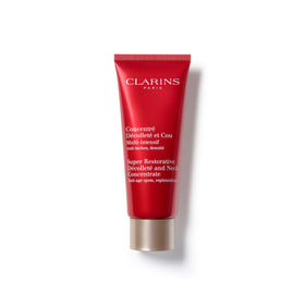 Clarins jar front packaging showing product and brand benefit