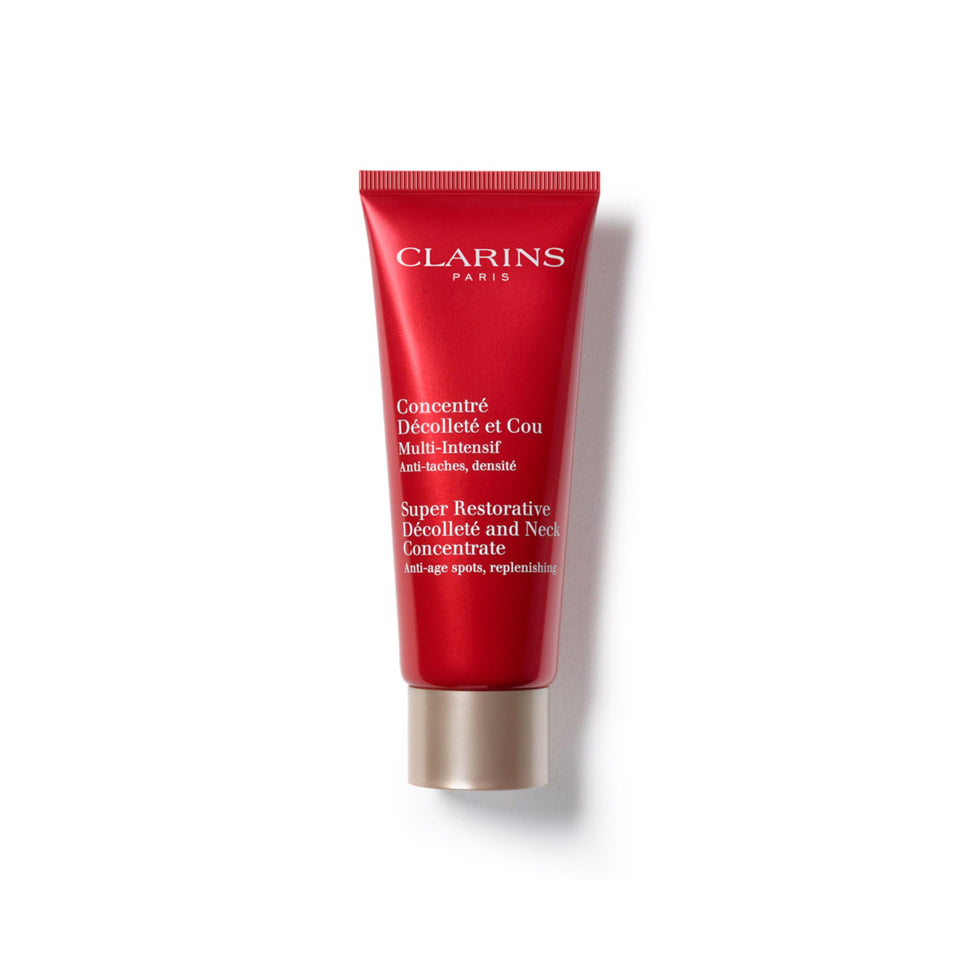 Clarins jar front packaging showing product and brand benefit