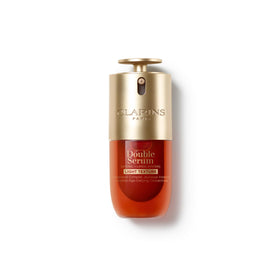 Clarins Double Serum Light front bottle showing sleek packaging and brand clarity
