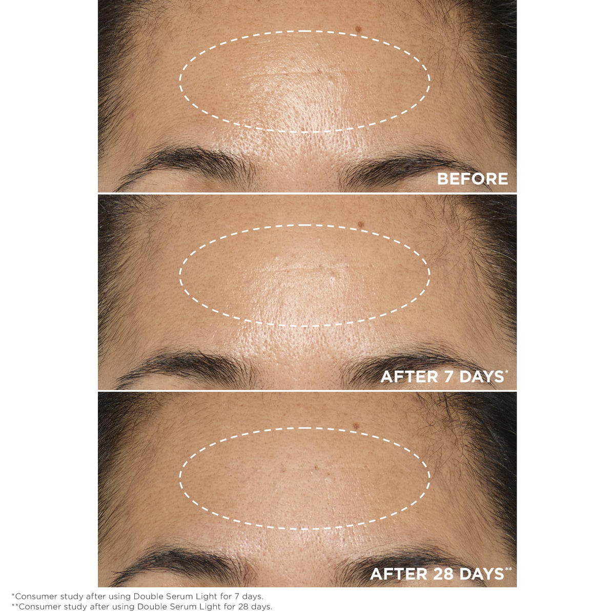 Clarins texture drop showing lightweight finish that absorbs quickly