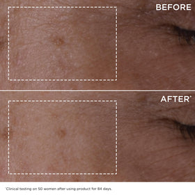 Clarins DOUBLE SERUM texture close-up showing smooth blend and fast absorption