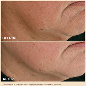 CLARINS cream on hand illustrating lightweight spreadability and hydration
