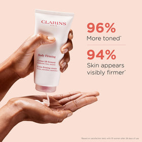 Clarins cream texture from opened tube demonstrating smooth absorption