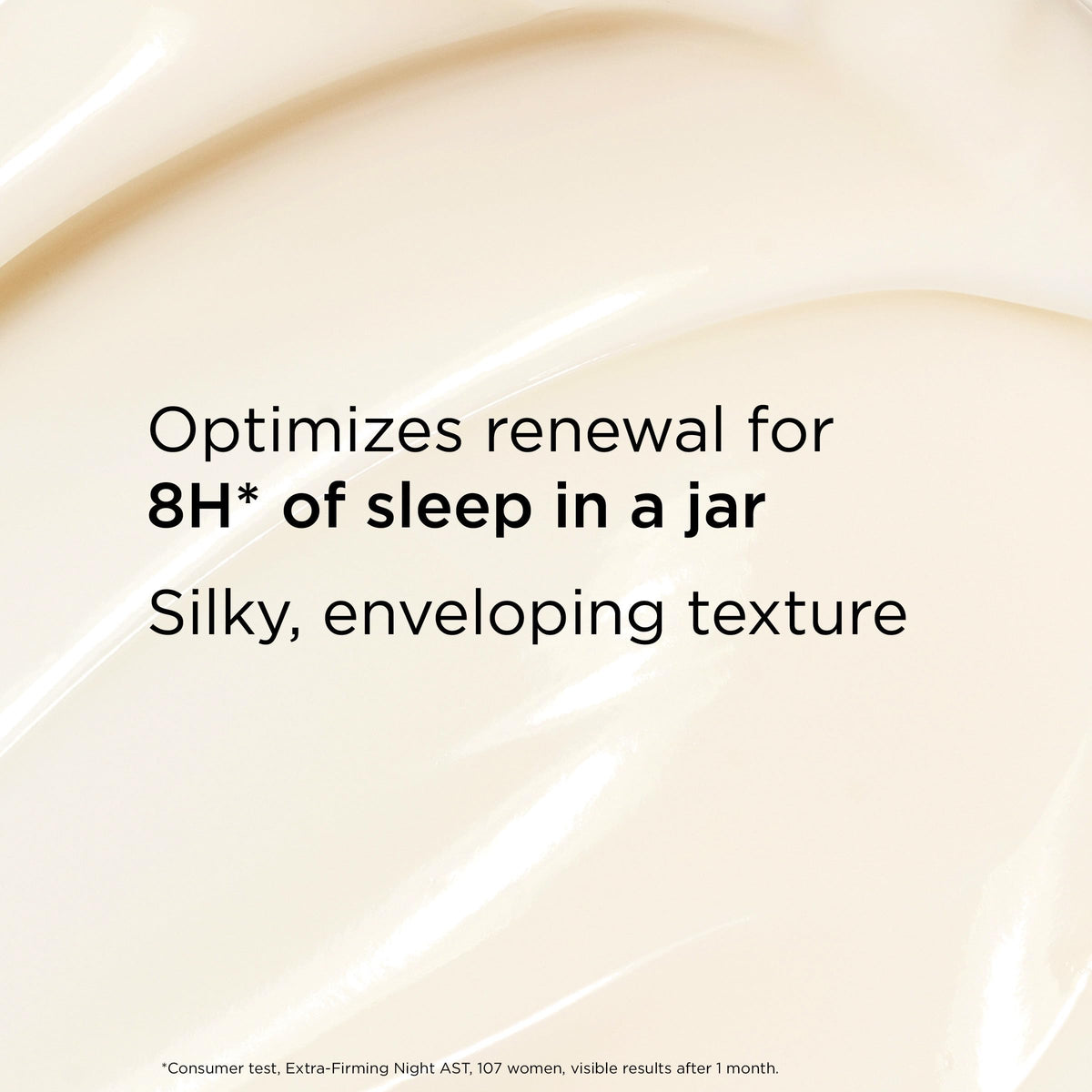 Clarins packaging label close-up highlighting product name and refillable feature benefit