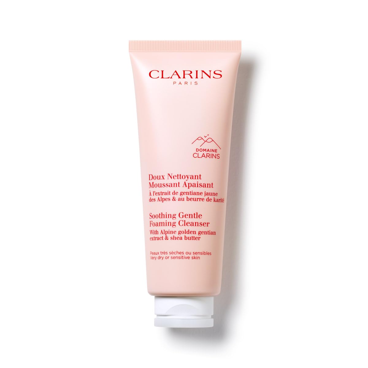 Clarins foaming cleanser front packaging showing clean bottle and label for confidence