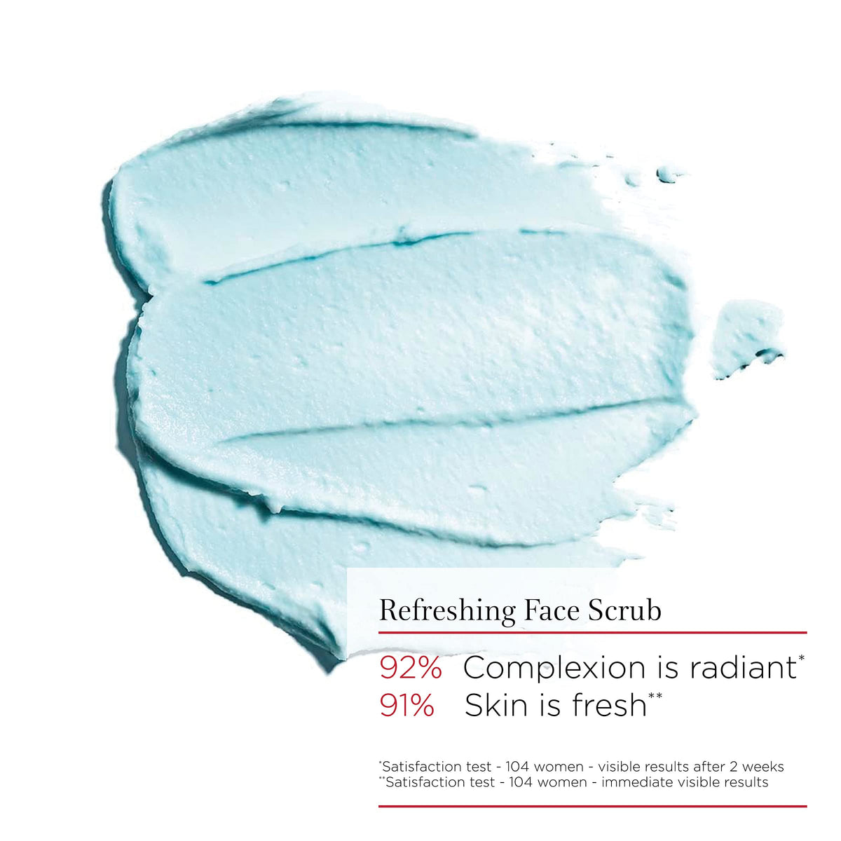 Clarins Fresh Scrub texture closeup revealing wood cellulose beads and hydrating gel