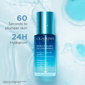 Clarins bi-phase emulsion shaken close-up demonstrating mixability benefit