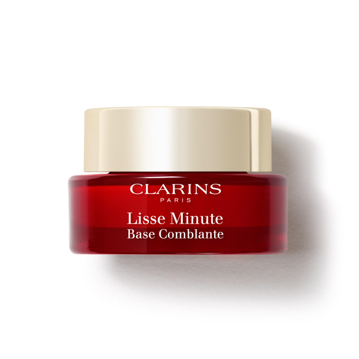 Clarins jar front packaging showing product and sleek design benefit