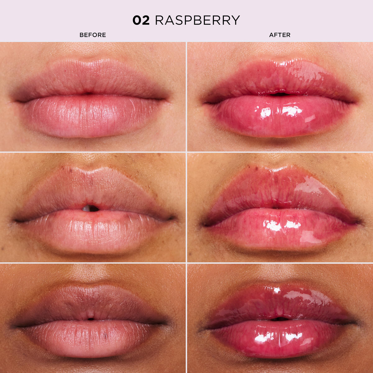 Clarins lip comfort oil shade comparison palette showing tint options and wearable color benefit