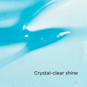 CLARINS glossy gel drop texture demonstrating hydrating, high-shine finish