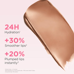 Clarins open twist stick showing balm tip for precise, mess-free application