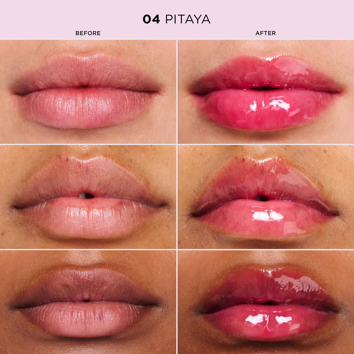Clarins lip oil shade swatch on hand illustrating sheer tint and glow