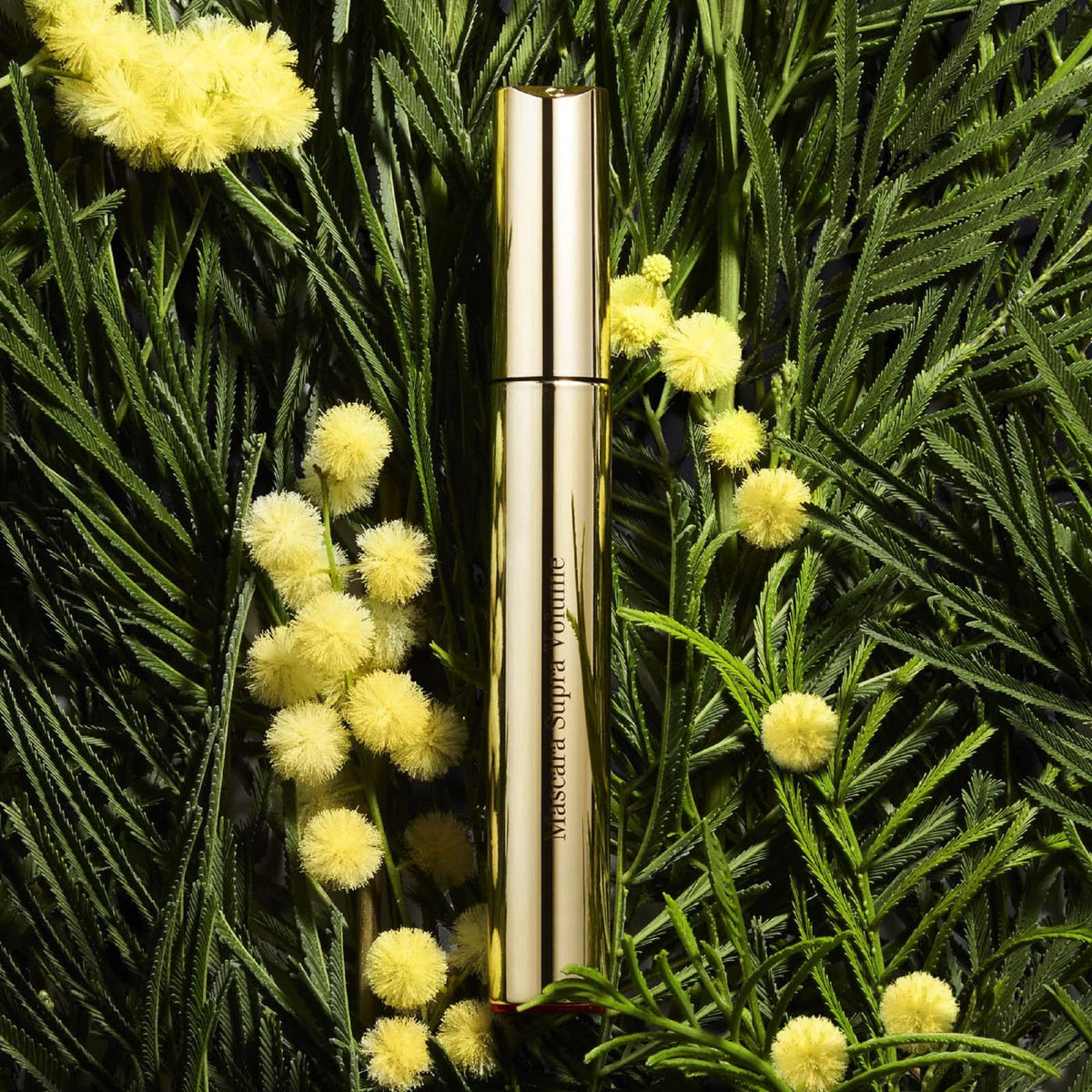 clarins mascara texture swatch showing rich black pigment and smooth finish